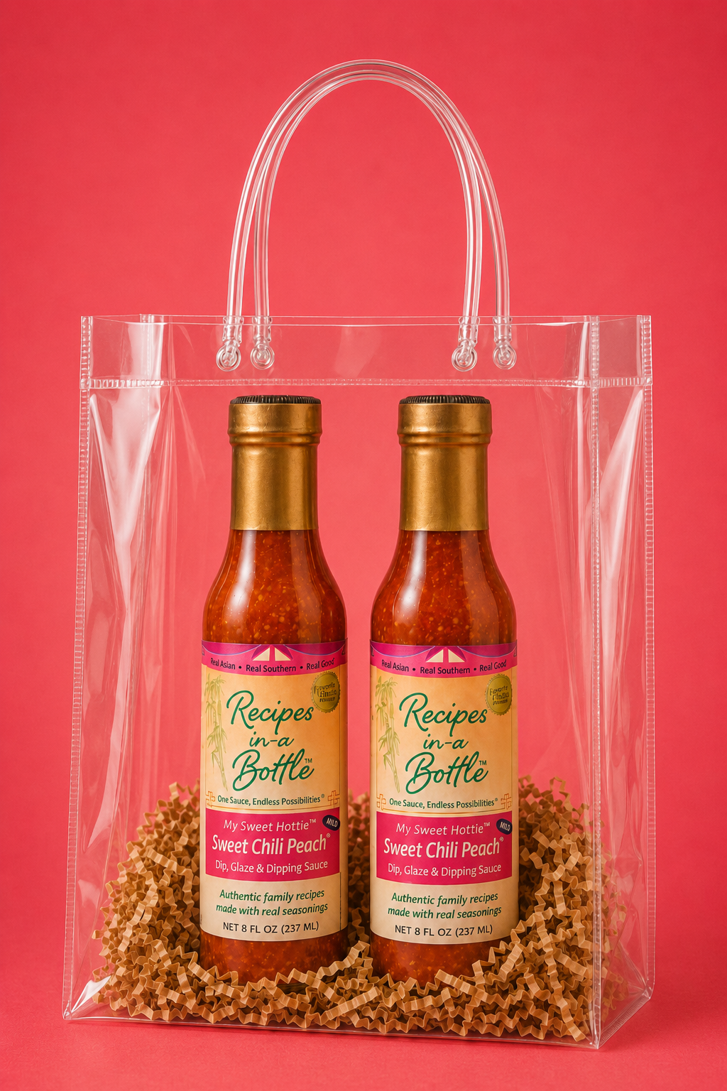 Sauce Maven Gift Set: My Sweet Hottie™ MILD Sauce & Dressing (Sweet Chili Peach)  | Set of (2)