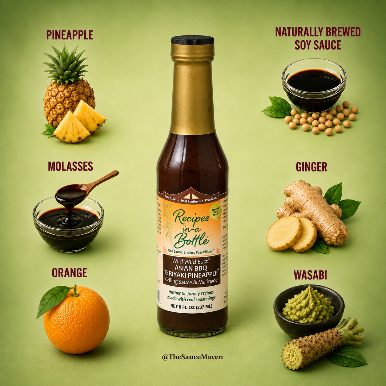 Wild Wild East ™ (Asian BBQ & Teriyaki Pineapple)
